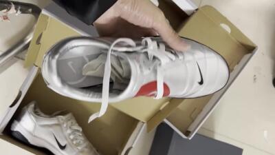 Nike Total 90 II IC Indoor & Futsal Soccer Shoes - Silver/Black/White