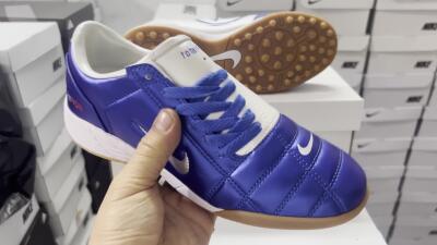 Nike Total 90 II TF Artificial Turf Soccer Shoes - Blue/White/Brown