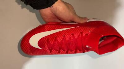 Nike Air Zoom Mercurial Superfly 10 Elite TF Artificial Turf Soccer Shoes - Red/White