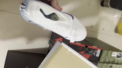 Nike Air Zoom Mercurial Superfly 10 Elite FG Firm Ground Soccer Cleats - White/Purple/Jade