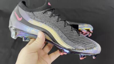 Nike Air Zoom Mercurial Vapor 16 Elite FG Firm Ground Soccer Cleats - Black/Grey/Pink