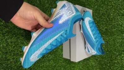 Nike Air Zoom Mercurial Vapor 16 Elite FG Firm Ground Soccer Cleats - Blue/White