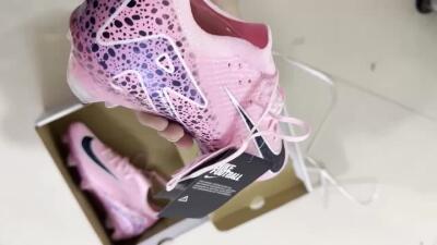 Nike Air Zoom Mercurial Vapor 16 Elite FG Firm Ground Soccer Cleats - Pink/White/Leopard