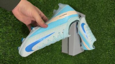 Nike Air Zoom Mercurial Vapor 16 Elite FG Firm Ground Soccer Cleats - Jade/Blue/Beige