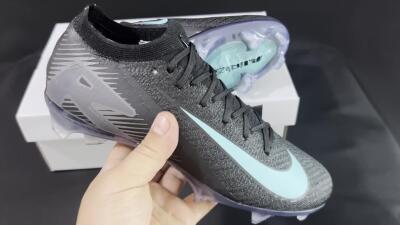 Nike Air Zoom Mercurial Vapor 16 Elite FG Firm Ground Soccer Cleats - Black/Jade