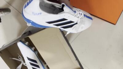 Adidas Copa Pure 3 Elite FG Firm Ground Soccer Cleats - White/Black/Blue