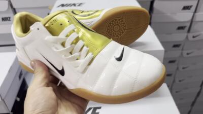Nike Total 90 III IC Indoor & Futsal Soccer Shoes - White/Black/Yellow