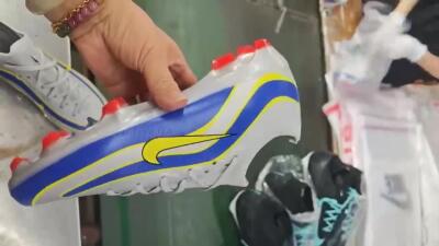 Nike Air Zoom Mercurial Vapor 16 Elite FG Firm Ground Soccer Cleats - Silver/Blue/Yellow