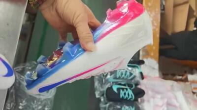 Nike Air Zoom Mercurial Vapor 16 Elite FG Firm Ground Soccer Cleats - White/Blue/Pink