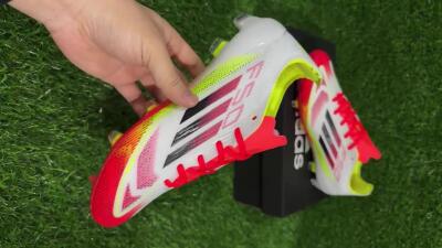 Adidas F50 Elite FG Firm Ground Soccer Cleats - White/Red/Yellow