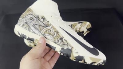 Nike Air Zoom Mercurial Superfly 10 Elite TF Artificial Turf Soccer Shoes - Beige/Black/Brown