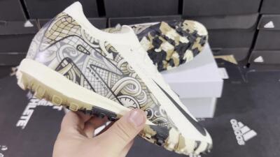 Nike Air Zoom Mercurial Vapor 16 Elite TF Artificial Turf Soccer Shoes - Beige/Black/Brown