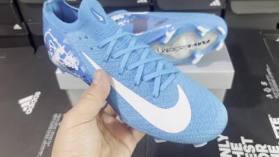 Nike Air Zoom Mercurial Vapor 16 Elite FG Firm Ground Soccer Cleats - Blue/White/Black