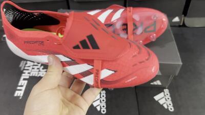 Adidas Predator 25 Elite Foldover Tongue FG Firm Ground Soccer Cleats - Red/White/Black