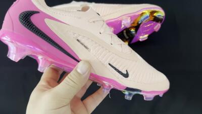 Nike Phantom 6 Low Elite FG Firm Ground Soccer Cleats - Pink/Black/Gold