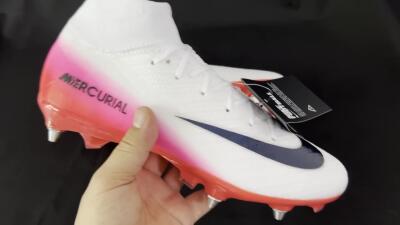 Nike Air Zoom Mercurial Superfly 10 Elite SG Soft Ground Soccer Cleats - White/Black/Red