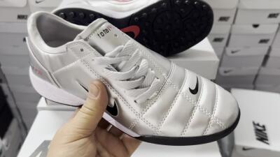 Nike Total 90 III TF Artificial Turf Soccer Shoes - Silver/Black/Red