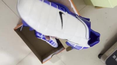 Nike Air Zoom Total 90 III FG Firm Ground Soccer Cleats - White/Blue/Black