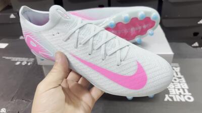 Nike Air Zoom Mercurial Vapor 16 Elite AG Artificial Grass Soccer Cleats - Jade/Pink/Blue