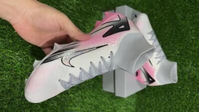 Nike Air Zoom Mercurial Superfly 10 Elite FG Firm Ground Soccer Cleats - White/Pink/Silver