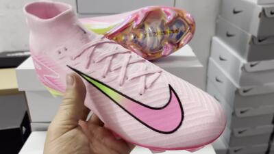 Nike Air Zoom Mercurial Superfly 10 Elite FG Firm Ground Soccer Cleats - Pink/White/Yellow