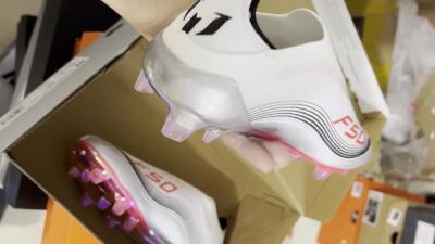 Messi x Adidas F50 Elite FG Firm Ground Soccer Cleats - White/Silver/Red