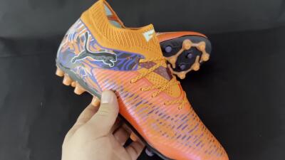 Puma Future 8 Ultimate MG Multi Ground Soccer Cleats - Red/Blue/Black