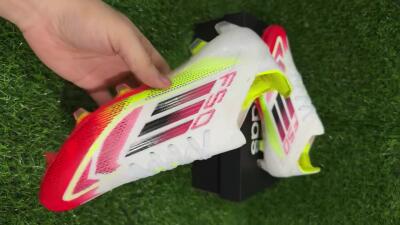 Adidas F50 Elite FG Firm Ground Soccer Cleats - White/Red/Yellow