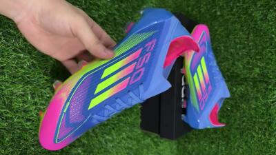Adidas F50 Elite FG Firm Ground Soccer Cleats - Blue/Yellow/Pink