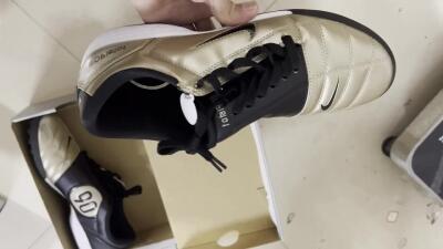 Nike Total 90 III TF Artificial Turf Soccer Shoes - Gold/Black/White