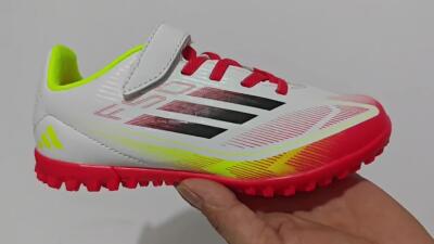 Adidas F50 Elite TF Artificial Turf Soccer Shoes - White/Red/Yellow