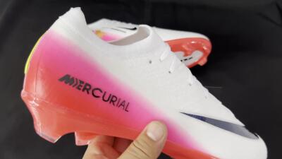 Nike Air Zoom Mercurial Vapor 16 Elite FG Firm Ground Soccer Cleats - White/Pink/Red