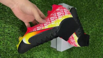 Nike Air Zoom Mercurial Superfly 10 Elite FG Firm Ground Soccer Cleats - Black/Red/Yellow
