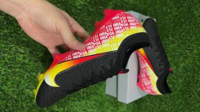 Nike Air Zoom Mercurial Vapor 16 Elite FG Firm Ground Soccer Cleats - Black/Red/Yellow