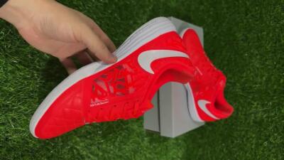 Nike Lunar Gato 2 IC Indoor & Futsal Soccer Shoes - Red/White