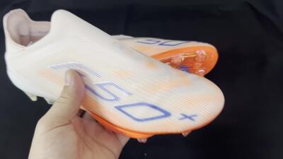 Adidas F50+ Lightstrike Pro Laceless FG Firm Ground Soccer Cleats - Red/Blue/White