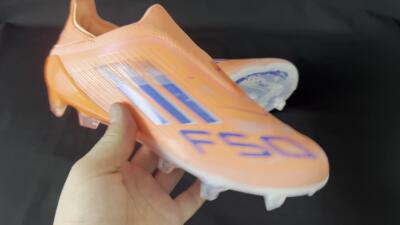 Adidas F50+ Elite Laceless FG Firm Ground Soccer Cleats - Red/Blue/Silver