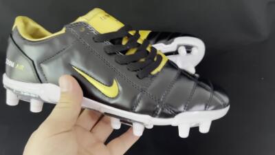 Nike Air Zoom Total 90 III FG Firm Ground Soccer Cleats - Black/Gold/White