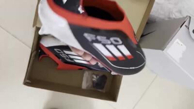 Adidas F50 Elite Laceless SG Soft Ground Soccer Cleats - Black/Red/Silver