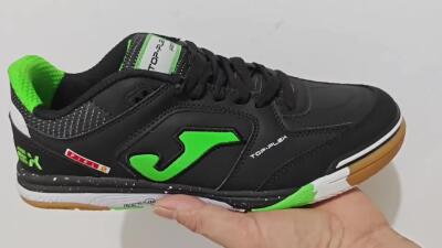 Joma Top Flex IC Indoor & Futsal Soccer Shoes - Black/Yellow/Red