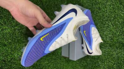 Nike Phantom 6 Elite Low FG Firm Ground Soccer Cleats - Blue/White/Black