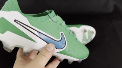 Nike Tiempo Legend 10 Elite FG Firm Ground Soccer Cleats - Green/Blue/White