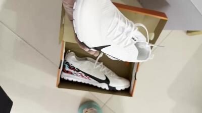 Nike Air Zoom Mercurial Vapor 16 Pro TF Artificial Turf Soccer Shoes - White/Black/Red