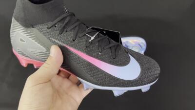 Nike Air Zoom Mercurial Superfly 10 Elite FG Firm Ground Soccer Cleats - Black/Blue/Pink