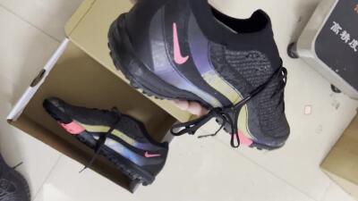 Nike Air Zoom Mercurial Vapor 16 Elite TF Artificial Turf Soccer Shoes - Black/Silver/Red