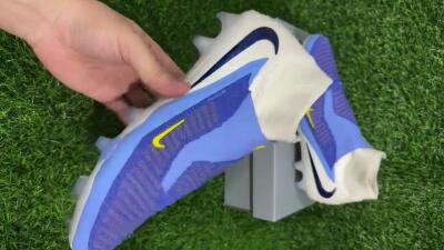 Nike Phantom 6 Elite FG Firm Ground Soccer Cleats - Blue/White/Black