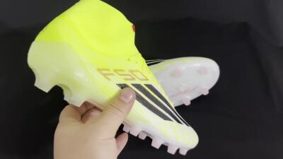 Adidas F50+ Elite Mid FG Firm Ground Soccer Cleats - Yellow/Black/Red