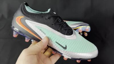 Nike Phantom 6 Low Elite AG Artificial Grass Soccer Cleats - Jade/Black/Silver