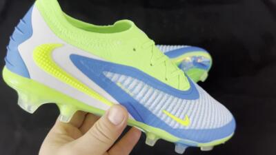 Nike Phantom 6 Low Elite FG Firm Ground Soccer Cleats - Blue/Yellow/White