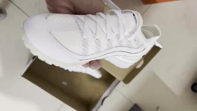 Nike Air Zoom Mercurial Vapor 16 Elite TF Artificial Turf Soccer Shoes - White/Clean White/Black Accents